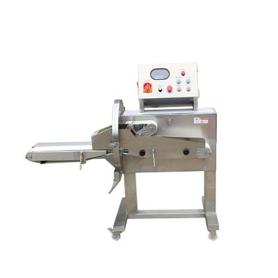 China With Conveyor Belt New Meat Slicing Machine Fresh Meat Slicer Automatic Pork Meat Mutton Cutting Slicing Machine for sale