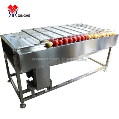 China Automatic Ginger Cassava Wash Skin Onion Root Vegetable and Fruit Lemon Taro Cleaning Peeling Machine for sale