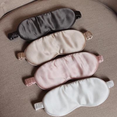 China 100% Reusable Anti-Puffiness Mulberry Silk Sleeping Eye Masks Patch Private Label Travel Under Sleep Pink Silk Eye Mask For Sleeping for sale