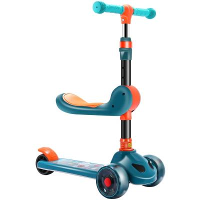 China Y200 Kid Children 2-12 Years Old Foldable Kick Scooters Removable Rear Seat Wheel Brake for sale