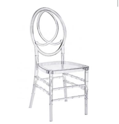 China Party hot selling plastic resin O back stackable chiavari welding chair for wedding party for sale