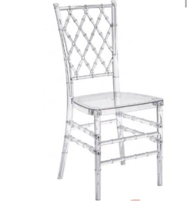 China Clear Crystal Welding Party Plastic Acrylic Resin Stacking Chair Wedding Cheap for sale