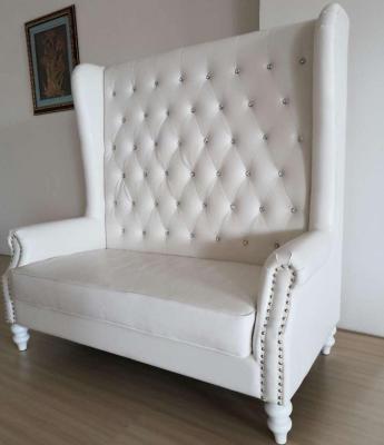 China Cheap hotel chair sofa loveseat sets events wedding white leather loveseat for sale