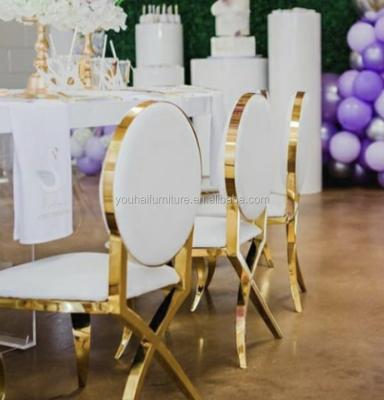 China China factory modern X-leg chair gold stainless steel kids party chair for sale for sale