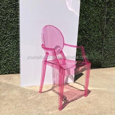 China Modern Kids Furniture Ghost Child Stackable Plastic Acrylic Chair For Sale for sale