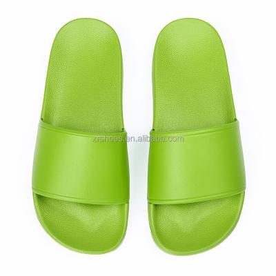 China Custom fashion trend logo green slide sandal for women platform texts men shoes sandals kids designer slides for sale