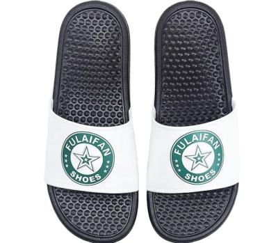 China Fashion Trend Latest Stylish Rubber Cheap Factory Customized Logo Massage Men Slip On Sandals Slippers for sale