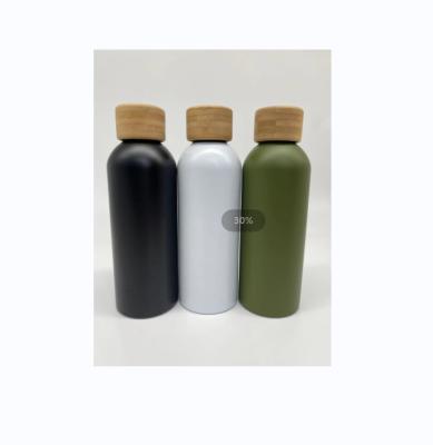 China Viable Cheap Price Bamboo Lid BPA Free Water Bottle Stainless Steel Vacuum Sports Eco-Friendly Flask for sale