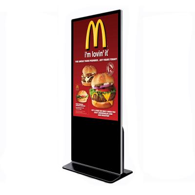 China 55 Inch Indoor Digital Signage LCD Screen Freestanding Floor Standing Advertising Display for sale