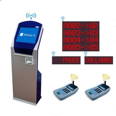 China Indoor Wireless Queue Maintenance Program System Number LCD Display Ticket Dispenser For Bank for sale