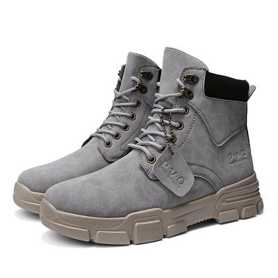 China Fashion Trend Best Selling Men's Durable Hiking Boots Unique Lace Up Thick Martin Boots Simple Products Fashion Boots for sale