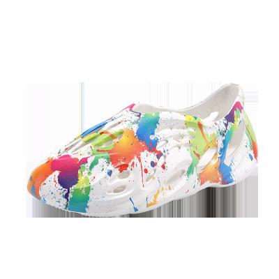 China Summer Fashion Splash Ink Camouflage Graffiti Camouflage Waterproof Slippers Beach Shoes Men for sale