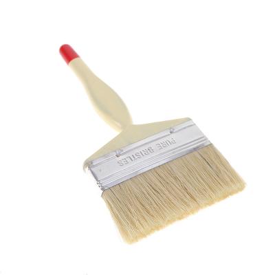 China Painting Cheap Wooden Chip Paint Brushes Bristle Wholesale Wall Brushes Paint Brush for sale