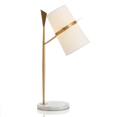 China Modern Simple Modern Marble Bedside Office Living Room Bedroom Design Personality Light Luxury Northern Europe Cloth Shaking Head Lamp for sale