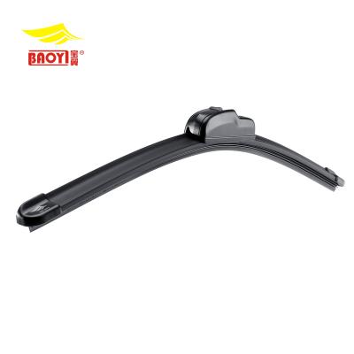 China Bracketless Auto Car Natural Rubber Frameless Wiper Blades U/J Universal Type Soft Windscreen Wiper for sale