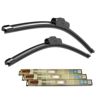 China OEM Refill Windshield Wiper U-Hook Universal Clear Wiper Adapter Wiper Blades NR Rubber Windshield Wiper Blades for sale