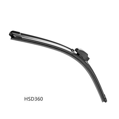 China Hot Selling Black Natural Rubber And Spring Steel Car Windshield Wiper Blade Good Racing Windscreen Wiper Rain Wiper for sale