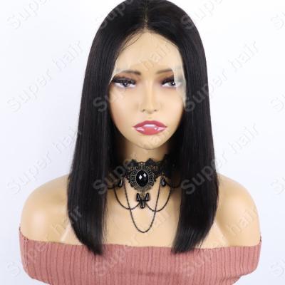 China Body Wave 13*4 Bob Wigs Lace Front Wig For Women Wholesale Black Transparent Brazilian Virgin Hair C4 Density HD Lace Wigs DHL VIP Full Long for sale