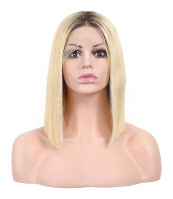 China Swiss Short Bob Wig, Wholesale 1b/613 Lace Front Bob Wigs 9A 10A Remy Hair 13*4 Lace Front Peruvian Virgin Hair Blonde Good Quality for sale