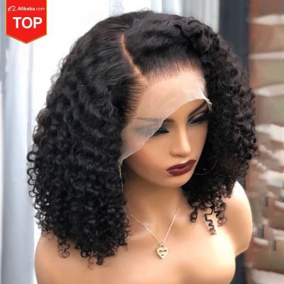 China Durable Lace Front Wig, 100% Real Virgin Remy Hair Wig, Short Bob Wig Brazilian Hair Natural Small Long Transparent Water Wave Hair Wig for sale