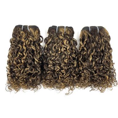 China Pixel Curl P4/27 Hair Highlight Extensions , India Seller Double DN Indian Hair Bundles Thick for sale