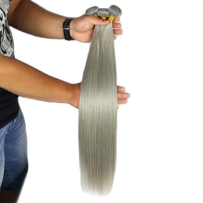 China Big Stock Fast Shipping Gray Color Hair Weave , Brazilian Virgin Remy Braiding Hair Bundles Hair Alice230215 for sale