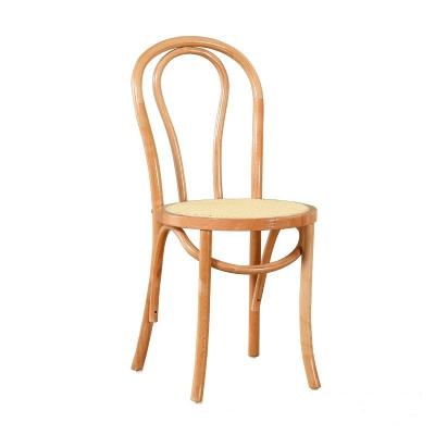 China Bent Wood Woven Rattan Dining Wedding Event Vintage Style Solid Rattan Convertible Rustic Chair from Thonet Stacked Dining Chair for sale