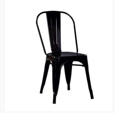 China Low Price Convertible Wholesale Iron Silla De Comedor Metalica Stackable Dining Chair Modern Metal Vintage Restaurant Chair for sale