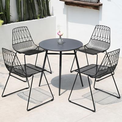 China Modern Simple High Bar Stool Restaurant Armless Nordic Stackable Iron Back Metal Dining Chair for sale