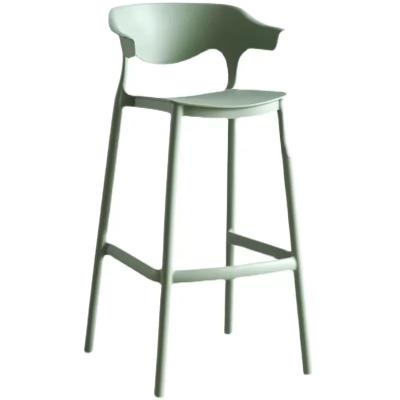 China Popular Design Adjustable Popular Design Bar Stools Bar Cafe Furniture PP Scandinavian Modern Stackable Plastic Umpire Chairs for sale