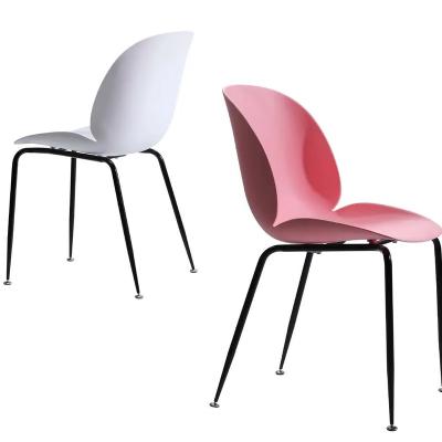 China (Other)Adjustable Plastic Beetle Chair Household Backrest Dining Chair Modern Simple Hotel Restaurant Home Office Bargaining Leisure Chair for sale