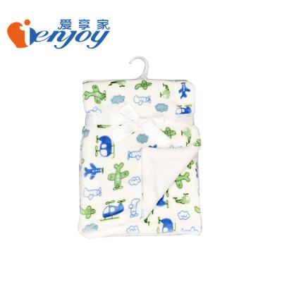 China Ienjoy Hot Selling Anti-pilling Comfortable Flannel Baby Printed Blanket for sale