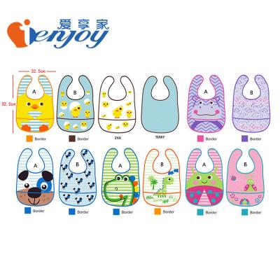 China 2020 Eco-Friendly Ienjoy PEVA Baby Apron Eco-Friendly Printed Bib for sale