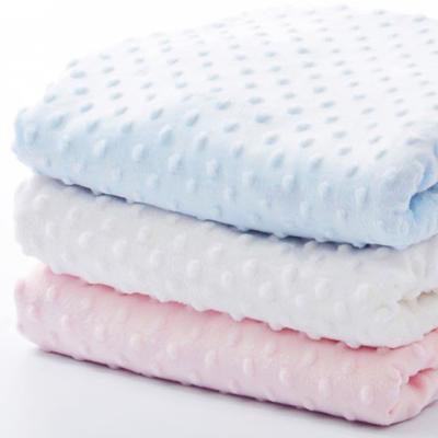 China Anti-pilling Ienjoy embossed baby blanket wearable printed safety blanket baby pink for sale