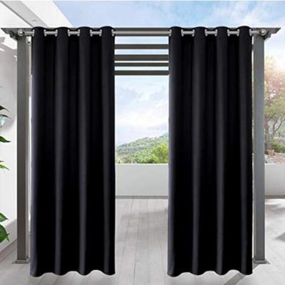 China Ienjoy Blackout Lot Curtain Solid Color Blackout Curtains Grommet Window Panel for sale