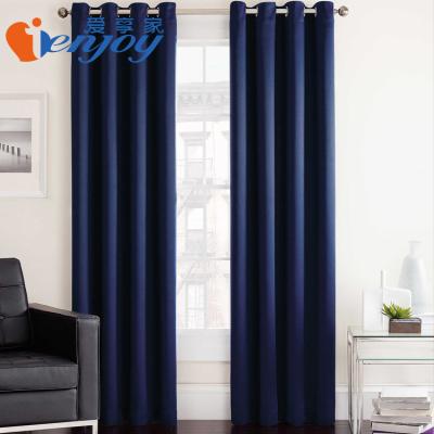 China Wholesale European Style Blackout Window Curtain Living Room Blackout Grommet Panel for sale