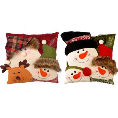 China Christamas Home Decoration 33cm Plush Stuffed Car Cushion Cloth Throw Decorative Christmas Pillow for sale