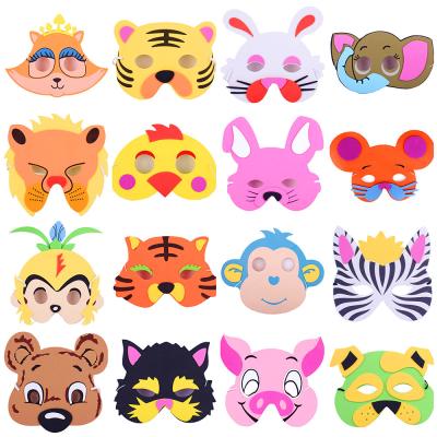 China Soft Cheap Game Party Props Cartoon EVA Animal Mask For Kid for sale