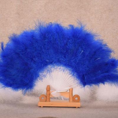 China Carnivals Manufacturers Carnivals Halloween Party Belly Dance Ostrich Feather Hand Running High Quality Thick Fan Large Full for sale