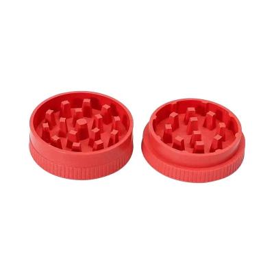 China Wholesale Custom Smoking Accessories 2 Layer 55mm Fiber Biodegradable Material Eco-friendly Plastic Grinder for sale