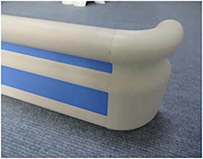 China Hand Grab and Wall Guard Hospital 159mm Metal with PVC Coating Wall Hand Railings for sale