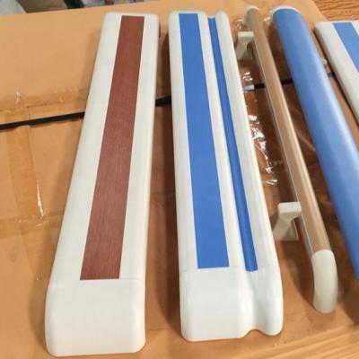 China Hand Grip and Wall Protection Color Hospital Corridor Railing Hotel Corridor Railing Nursing Home Wood Railing for sale