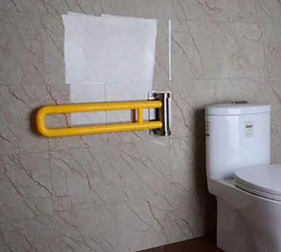 China Modern Wall Mounted Heavy Duty Turn Sit Left And Right Toilet Grab Bar for sale