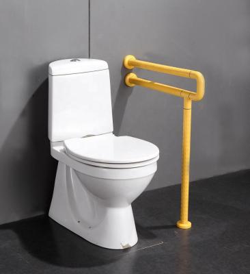 China Washroom Toilet White Yellow Color Bathroom Toilet Safety Nylon Covered Grab Bar for sale