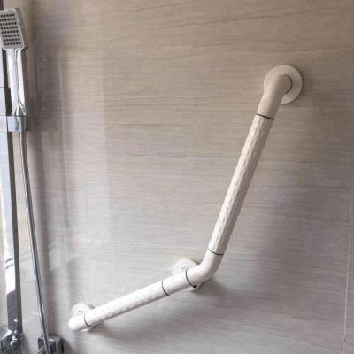 China Modern Interior SS Or Aluminum Pipe Hotel Bathroom Nylon Shower Railing And Holding Grab Bar for sale