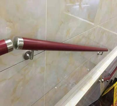 China Plastic Round Corridor 45mm PVC Stair Hallway Grab Handle Bar for sale