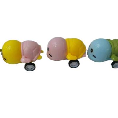 China SJ220827 Fashion Plastic New Friction Toy SJ220827 Mini Pull Back Cartoon Turtle Car Vehicles Sea Animal For Children for sale