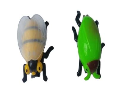 China New Fashion Plastic Friction Toy SJ220827 Mini Pull Back Cartoon Insect Car Rear Cute Vehicles Bug Shape Animal Car For Kids for sale