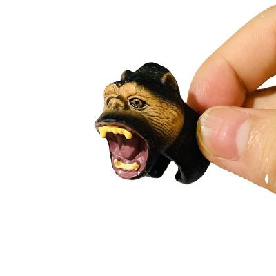 China Fashionable capsule toy SJ220905 capsule toy party promotion PVC shape ring gorilla ring gorilla ring animal toys for children unisex animal head toy for sale