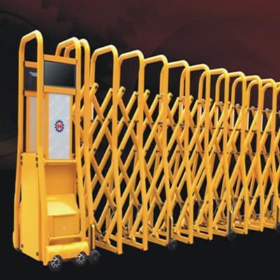 China One-Piece-Leaning Profiles Sliding Automatic Electric Retractable Folding Barrier Gate for sale